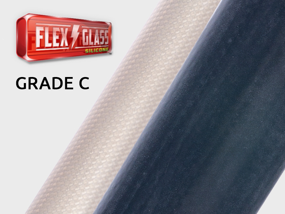 SILICONE FLEX GLASS® - GRADE C - Silikonbeschichteter Glasfaser-Geflechtschlauch Grade C bis 2500V